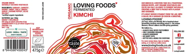 Loving Foods Organic Kimchi (475g), image 2