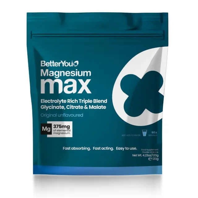 BetterYou Magnesium Max 3-in-1 Original Powder, image 1