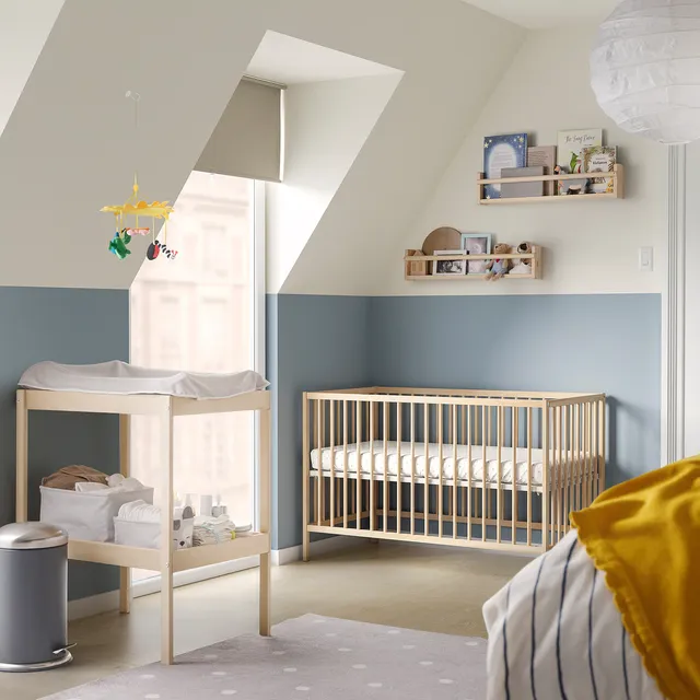 IKEA SNIGLAR Cot, Beech, image 2