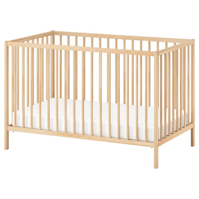 IKEA SNIGLAR Cot, Beech, image 1