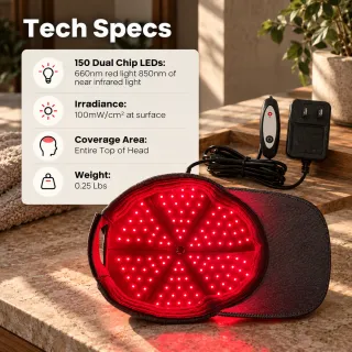 Hooga Red Light Therapy Hat, image 3