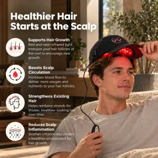 Hooga Red Light Therapy Hat, image 2
