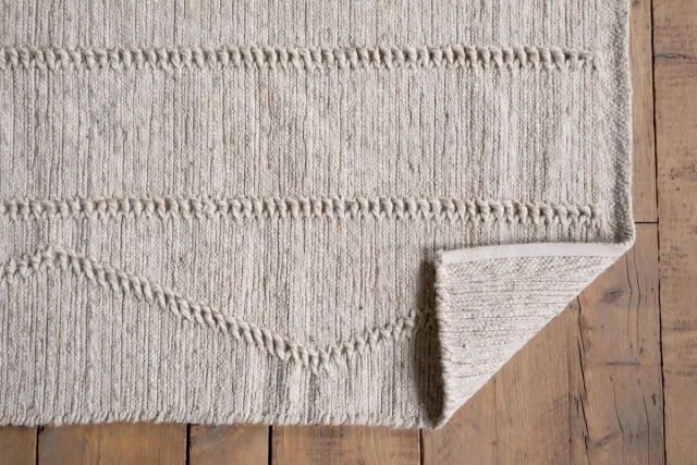 Nkuku Shanti Wool & Cotton Rug, Natural, 150x240 cm, image 2