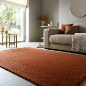 Dunelm Boston Wool Border Rug, Natural, 140x200 cm, image 2
