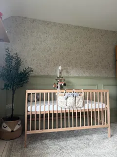 Mokee Midi Cot Bed, Beech (Untreated Solid Beechwood), image 4