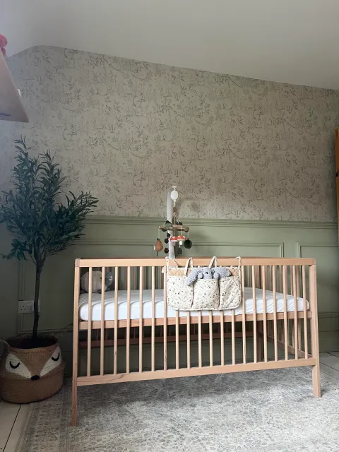 Mokee Midi Cot Bed, Beech (Untreated Solid Beechwood), image 4