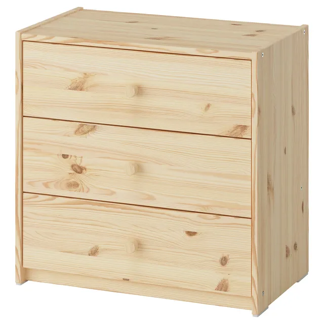 IKEA RAST Chest of 3 Drawers, Pine, image 1
