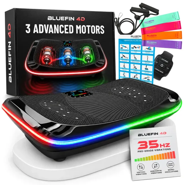 Bluefin Fitness 4D Triple Motor Vibration Plate, image 1